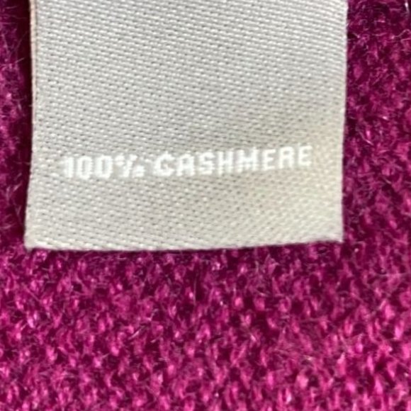 Neiman Marcus Womens Magenta Cashmere Short Sleeve Sweater Size XS Old Money - Picture 5 of 10